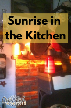Sunrise in the Kitchen at One Ash