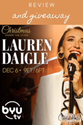 Lauren Daigle Christmas Under The Stars- review and giveaway